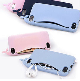 3D Cute Whale Silicone Case For Mobile Phone