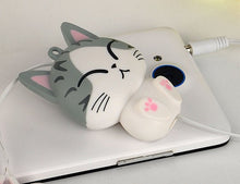 Load image into Gallery viewer, Cute Cheese Cartoon Retractable Earphone