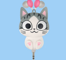 Load image into Gallery viewer, Cute Cheese Cartoon Retractable Earphone