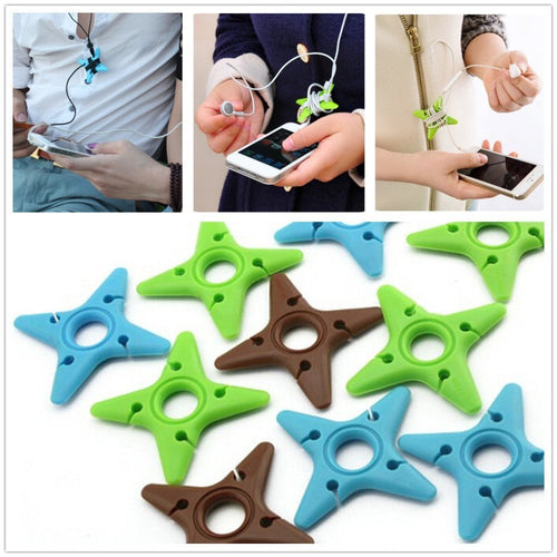 Cute Multicolor Soft Silicone Darts Star Cord