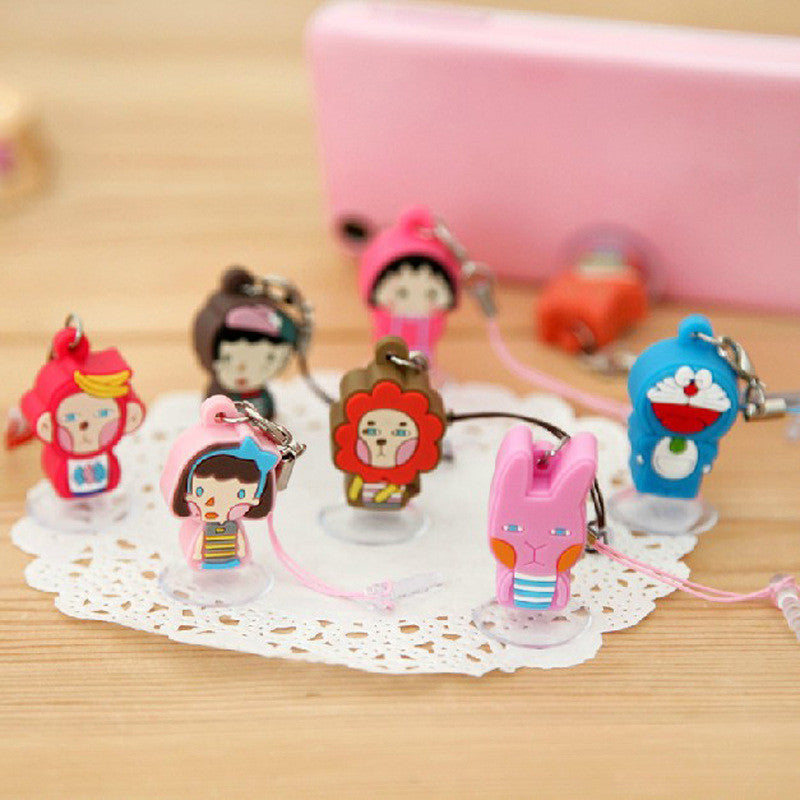 Multifunctional 3in1 Cute Kawaii 3.5mm Jack Dust Plug